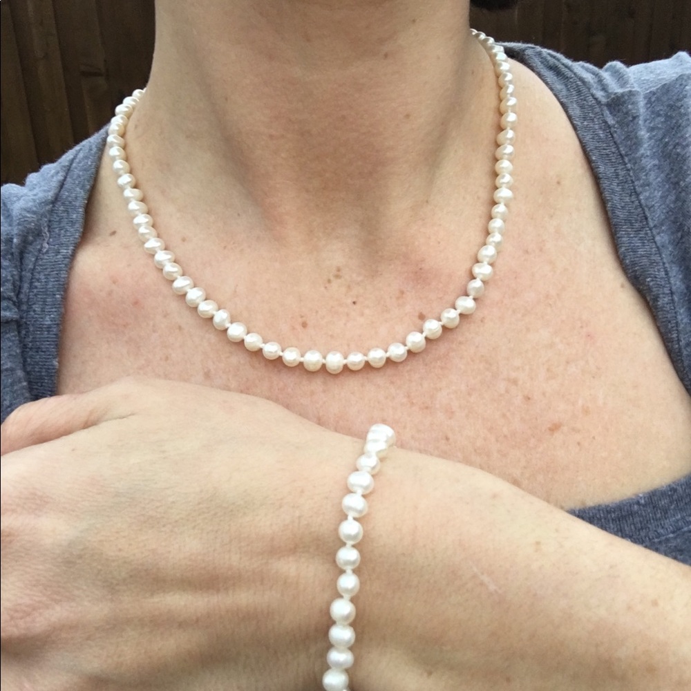 AUTHENTIC VINTAGE PEARL Necklace & Bracelet Set✨📿